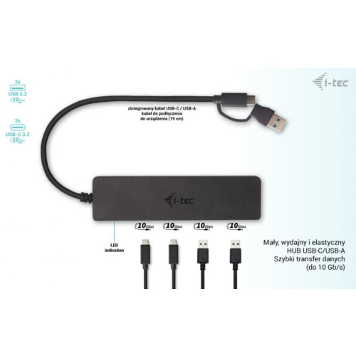 Hub USB-A/USB-C Metal 2x USB 3.0 + 2x USB-C (10 Gbps)-15166119