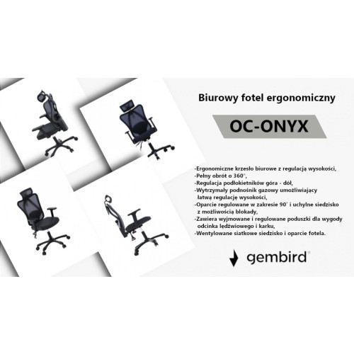 Krzesło biurowe ergonomiczne Onyx-15167583