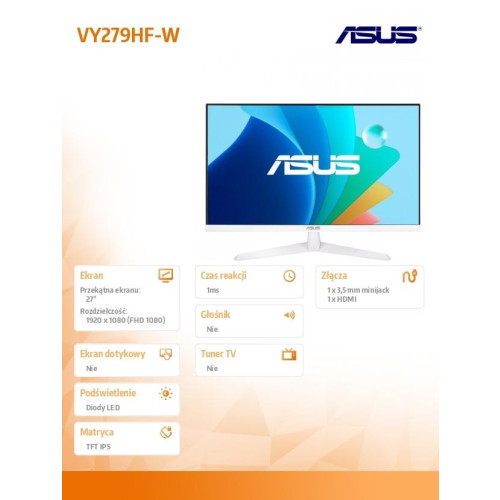 Monitor 27 cali VY279HF-W IPS HDMI DP 100Hz FHD-15167752