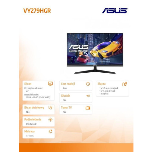 Monitor 27 cali VY279HGR IPS HDMI 120Hz FHD-15167753