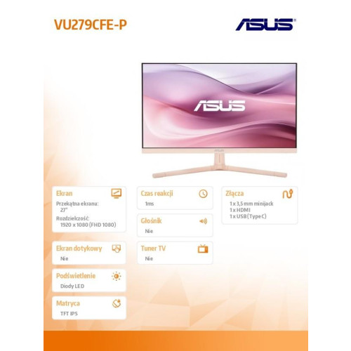 Monitor 27 cali VU279CFE-G VU IPS 100Hz HDMI USB-C 15W-15167757