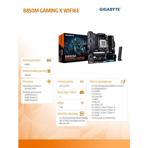 Płyra główna B850M GAMING X WIFI6E-15168463