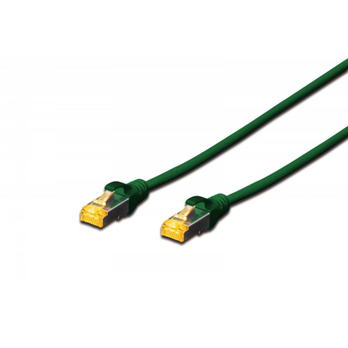 Patch cord S/FTP kat.6A LSOH 1m Zielony