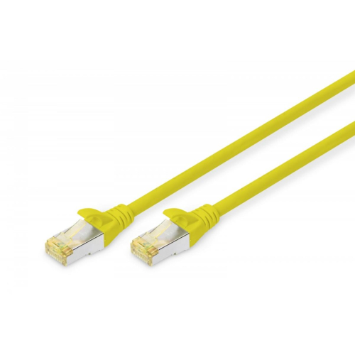 Patch cord S/FTP kat.6A LSOH 0,5m Żółty
