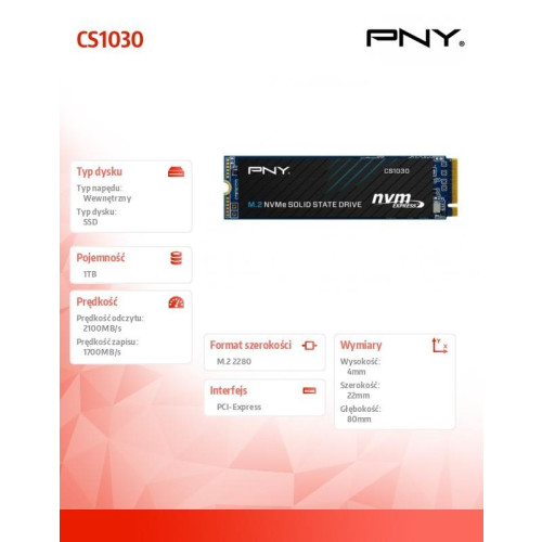 Dysk SSD 1TB M.2 2280 BULK M280CS1030-1TB-SI-15169758