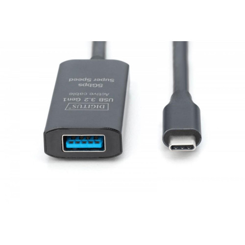 Kabel przedłużający aktywny, USB 3.2 Gen1 5Gbps, USB-C - USB-A, 5m-15169851