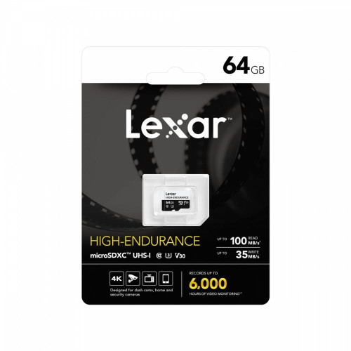 Karta microSD High Endurance 64GB C10 A1 U1 V30 100/35MB/s-15170201