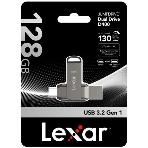 Pendrive Dual Drive D400 128GB USB-C/A 3.1 130MB/s-15170262