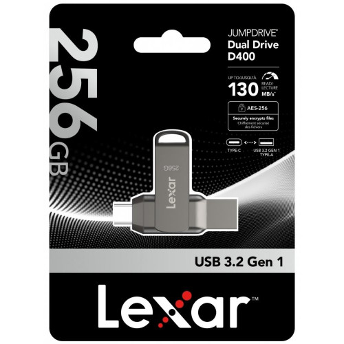 Pendrive Dual Drive D400 256GB USB-C/A 3.1 130MB/s-15170290