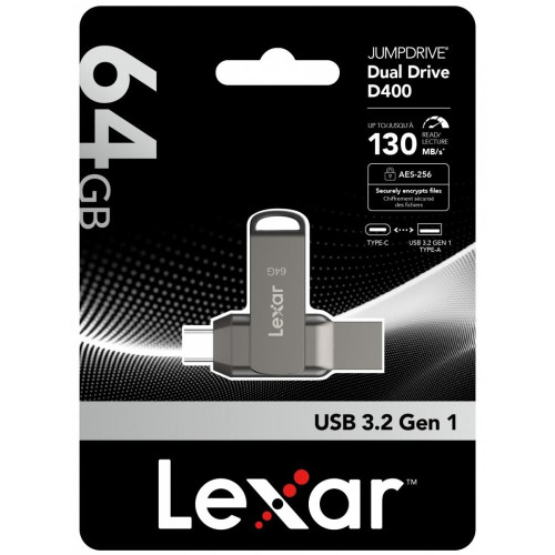 Pendrive Dual Drive D400 64GB USB-C/A 3.1 130MB/s-15170339