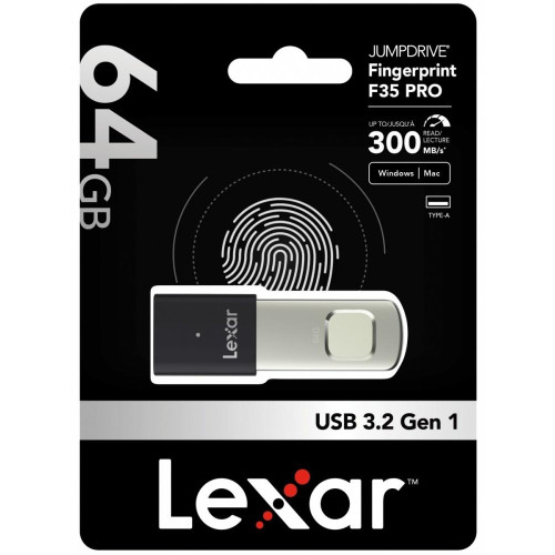 Pendrive F35pro Fingerprint 64G USB 3.2 Gen1 300/150MB/s-15170358