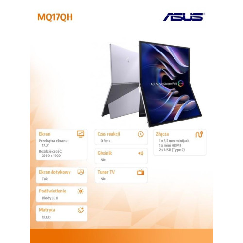 Monitor MQ17QH GAMING G HDMI*2+DP+USB-15170450