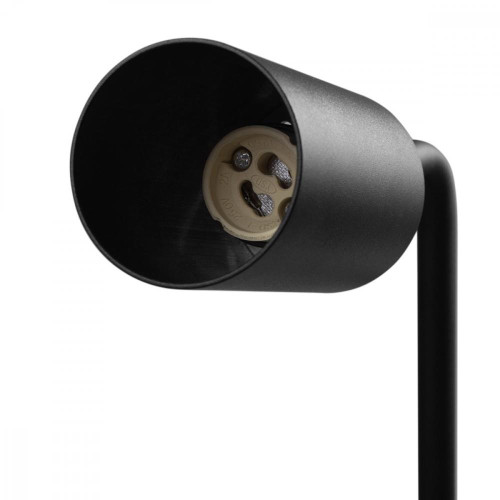 Lampka biurkowa GU10, z włącznikiem MCE370 B czarna, okrągła-15170754