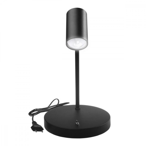 Lampka biurkowa GU10, z włącznikiem MCE370 B czarna, okrągła-15170757