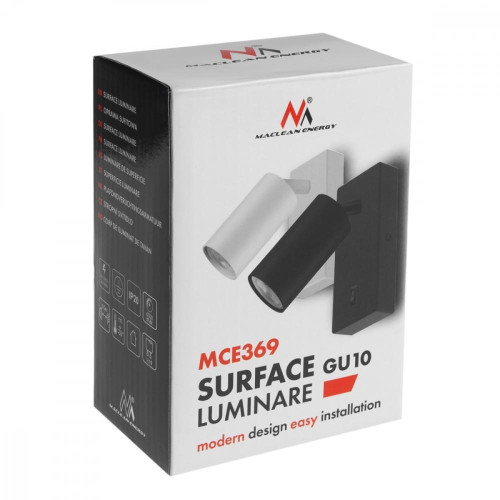 Kinkiet GU10 z włącznikiem MCE369 W Biały-15170818