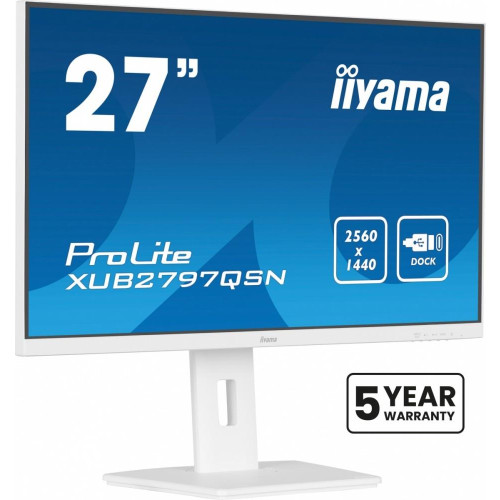 Monitor 27 cali XUB2797QSN-W2 IPS,QHD,USB-c Dock,HDMI,DP,PD-65W,2x2W, 4xUSB(3.2),300cd/m2,80M:1,sRGB:99%/5y/