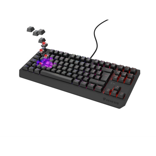 GENESIS Thor 230 TKL klawiatura Gaming USB QWERTY Hiszpański Czarny-15182259