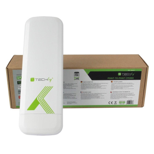 Techly I-WL-CPE880 punkt dostępowy WLAN 300 Mbit/s Biały Obsługa PoE-15184151