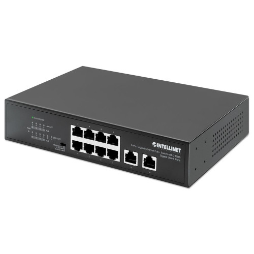 Switch giga 8P poe+ 2P uplink