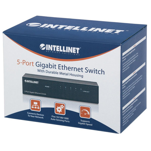 Switch 5x RJ45 Gigabit, metal, desktop-15185225