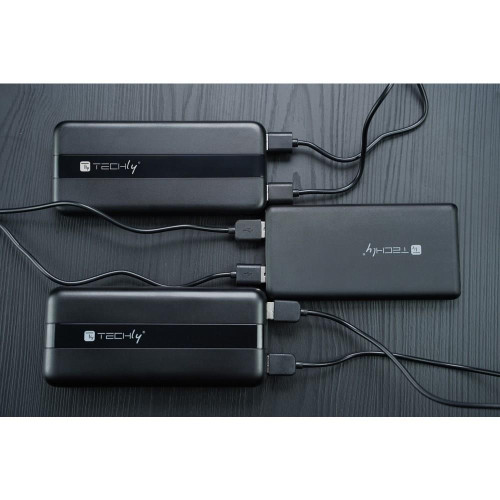 Techly I-CHARGE-10000 bank mocy Litowo-polimerowy (LiPo) 10000 mAh Czarny-15188370