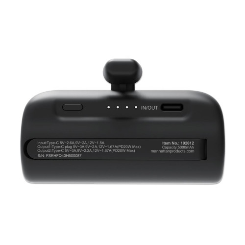 Manhattan 102612 bank mocy Litowo-jonowa (Li-Ion) 5000 mAh Czarny-15188381
