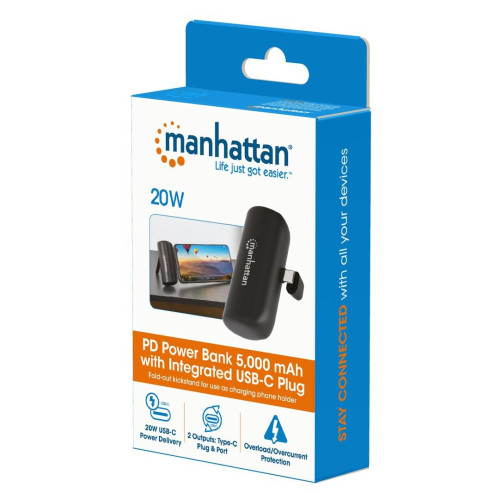 Manhattan 102612 bank mocy Litowo-jonowa (Li-Ion) 5000 mAh Czarny-15188387