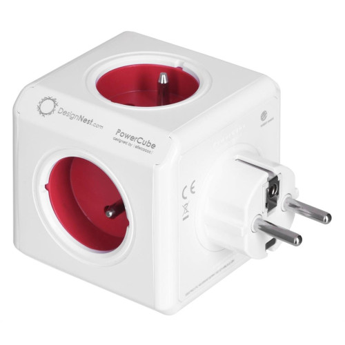 Przedłużacz allocacoc PowerCube Original 2202RD/FROUPC (kolor czerwony)-15188974