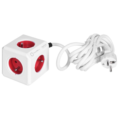 Przedłużacz allocacoc PowerCube Extended 2304/FREXPC (3m; kolor czerwony)-8118939