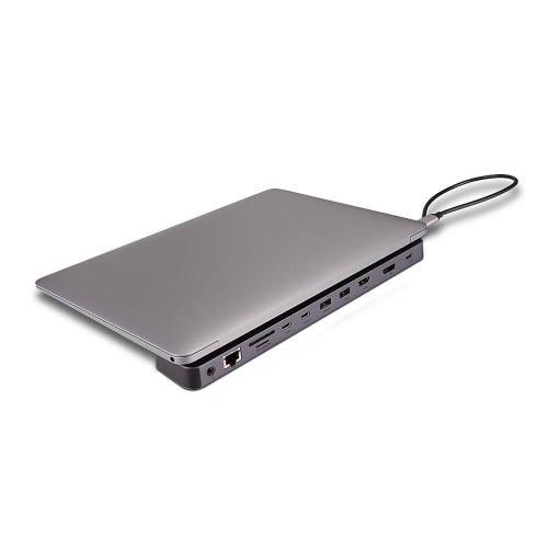 Lindy 43392 stacja dokująca Dokujący USB 3.2 Gen 1 (3.1 Gen 1) Type-C Antracyt-15190412