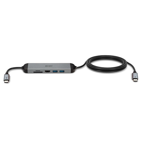 Lindy 43326 stacja dokująca Przewodowa USB 3.2 Gen 1 (3.1 Gen 1) Type-C Czarny, Szary-15190435