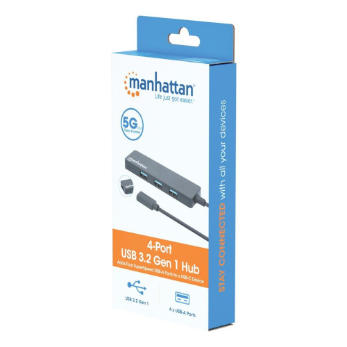 HUB USB 3.0 USB-C na 4X USB-A USB 3.2 Gen1-15198762