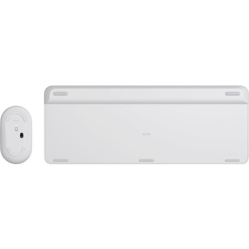 Logitech MK470 klawiatura Dołączona myszka Uniwersalne RF Wireless QWERTZ Niemiecki Biały-15198973