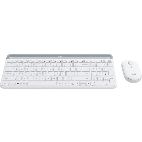 Logitech MK470 klawiatura Dołączona myszka Uniwersalne RF Wireless QWERTZ Niemiecki Biały-15198974