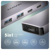 Axagon HMC-5H60 stacja dokująca Przewodowa USB 3.2 Gen 1 (3.1 Gen 1) Type-C Szary-15229926