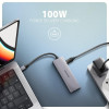 Axagon HMC-5H60 stacja dokująca Przewodowa USB 3.2 Gen 1 (3.1 Gen 1) Type-C Szary-15229928