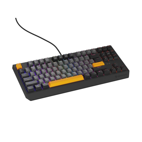 GENESIS Thor 230 TKL klawiatura Gaming USB + RF Wireless + Bluetooth QWERTY Czarny, Szary, Pomarańczowy-15223107