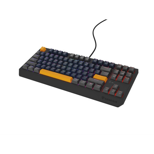 GENESIS THOR 230 TKL klawiatura Gaming USB + RF Wireless + Bluetooth QWERTY Czarny, Niebieski, Szary, Pomarańczowy-1522