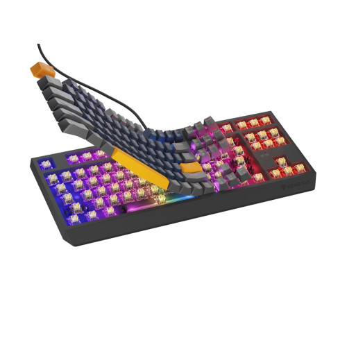 GENESIS THOR 230 TKL klawiatura Gaming USB + RF Wireless + Bluetooth QWERTY Czarny, Niebieski, Szary, Pomarańczowy-1522