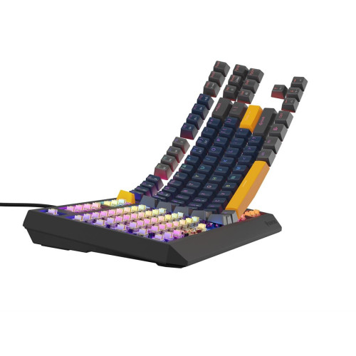 GENESIS THOR 230 TKL klawiatura Gaming USB + RF Wireless + Bluetooth QWERTY Czarny, Niebieski, Szary, Pomarańczowy-1522
