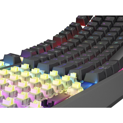 GENESIS Thor 230 TKL klawiatura Gaming USB + RF Wireless + Bluetooth QWERTY US English Czarny-15223153