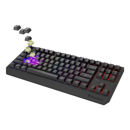 GENESIS Thor 230 TKL klawiatura Gaming USB + RF Wireless + Bluetooth QWERTY US English Czarny-15223158