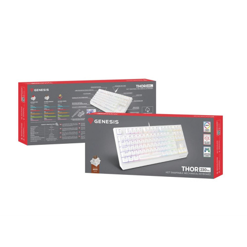 GENESIS Thor 230 TKL klawiatura USB + RF QWERTY-15223228