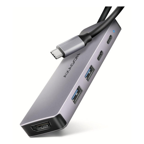 Axagon HMC-5H60 stacja dokująca Przewodowa USB 3.2 Gen 1 (3.1 Gen 1) Type-C Szary