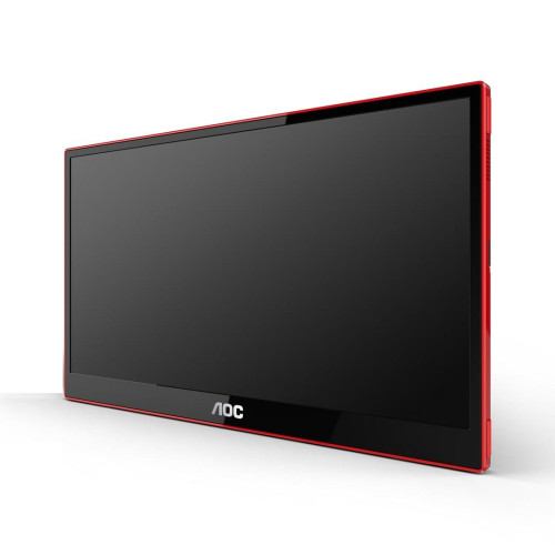 AOC 16G3 przenośny telewizor / monitor Przenośny monitor Czarny, Czerwony 39,6 cm (15.6