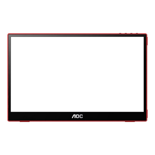 AOC 16G3 przenośny telewizor / monitor Przenośny monitor Czarny, Czerwony 39,6 cm (15.6