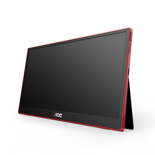AOC 16G3 przenośny telewizor / monitor Przenośny monitor Czarny, Czerwony 39,6 cm (15.6