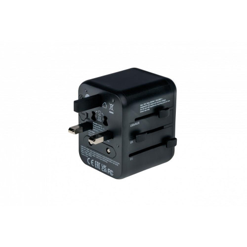 Verbatim 49544 adapter wtyczek zasilających Uniwersalne Czarny-15239438