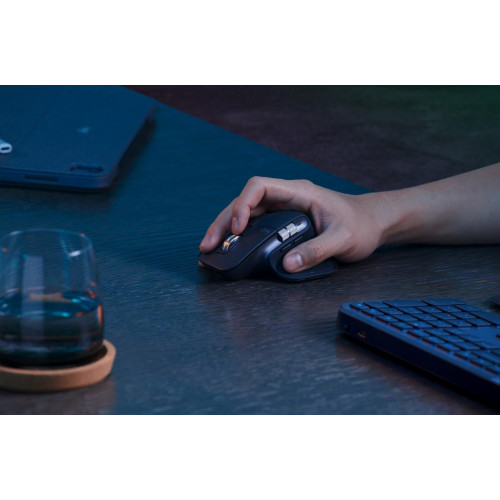 Klawiatura Logitech MX Keys S Uniwersalna RF Wireless + Bluetooth QWERTY Amerykański międzynarodowy Grafitowy-15239607