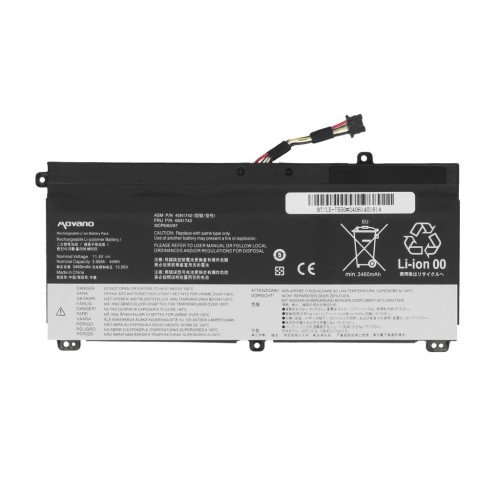 Bateria Movano do Lenovo ThinkPad T550, T560, W550, W550s-15253087